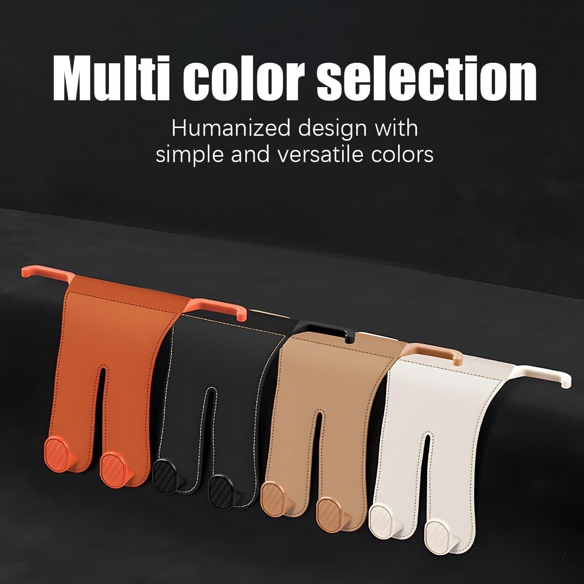 Gancho de reposacabezas AICEL para coche, organizador doble naranja