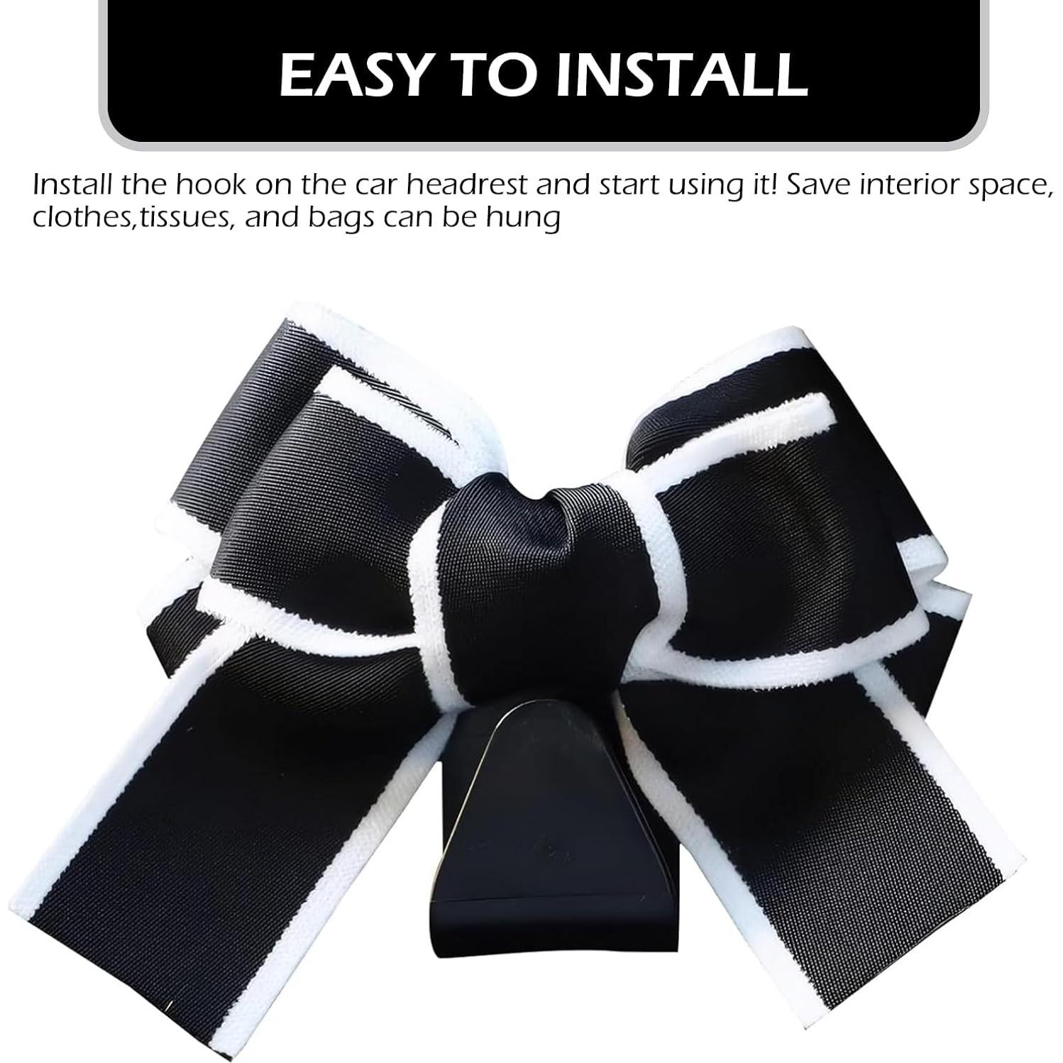 Gancho para Reposacabezas de Coche GRANDI 2 PCS Negro