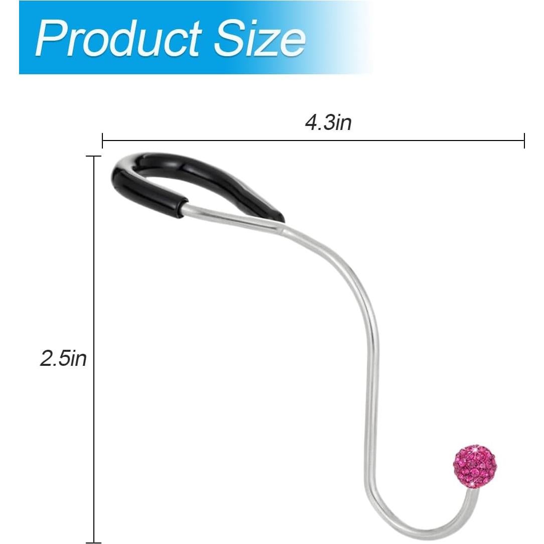 Ganchos para Reposacabezas de Coche KHGUZ 2PCS Magenta