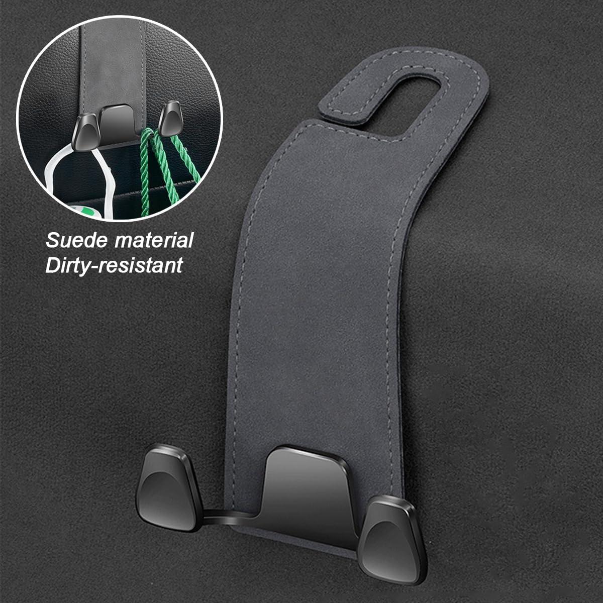 Gancho para reposacabezas Zpana, 2PCS, gris, organizador auto