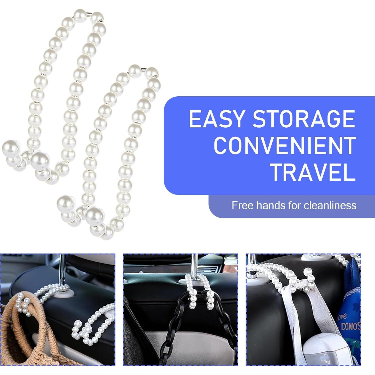 Ganchos organizadores para reposacabezas Downhill 2 PCS - Blanco