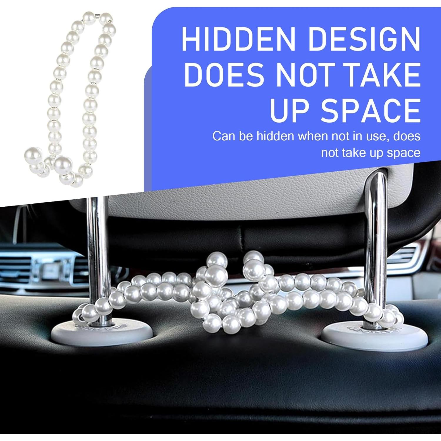 Ganchos organizadores para reposacabezas Downhill 2 PCS - Blanco