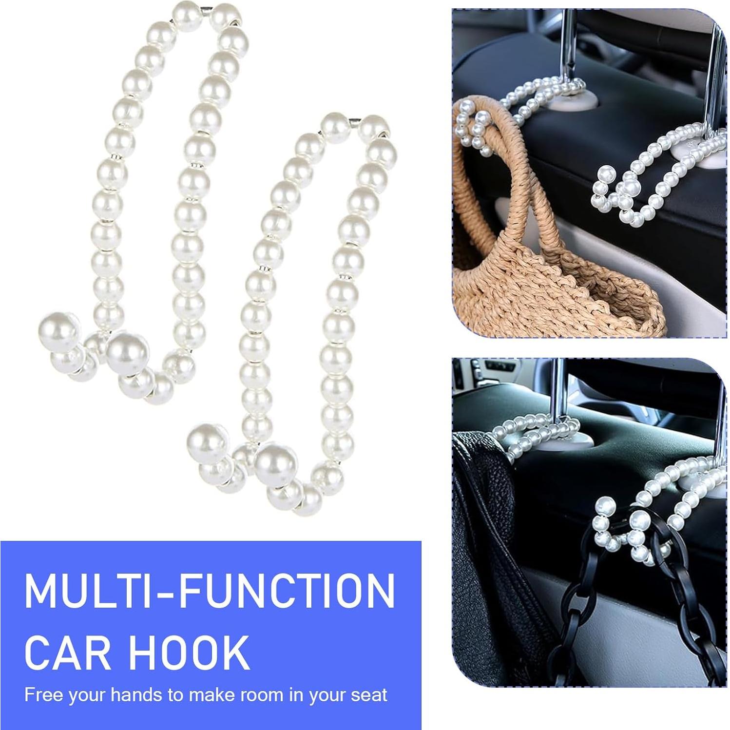 Ganchos organizadores para reposacabezas Downhill 2 PCS - Blanco