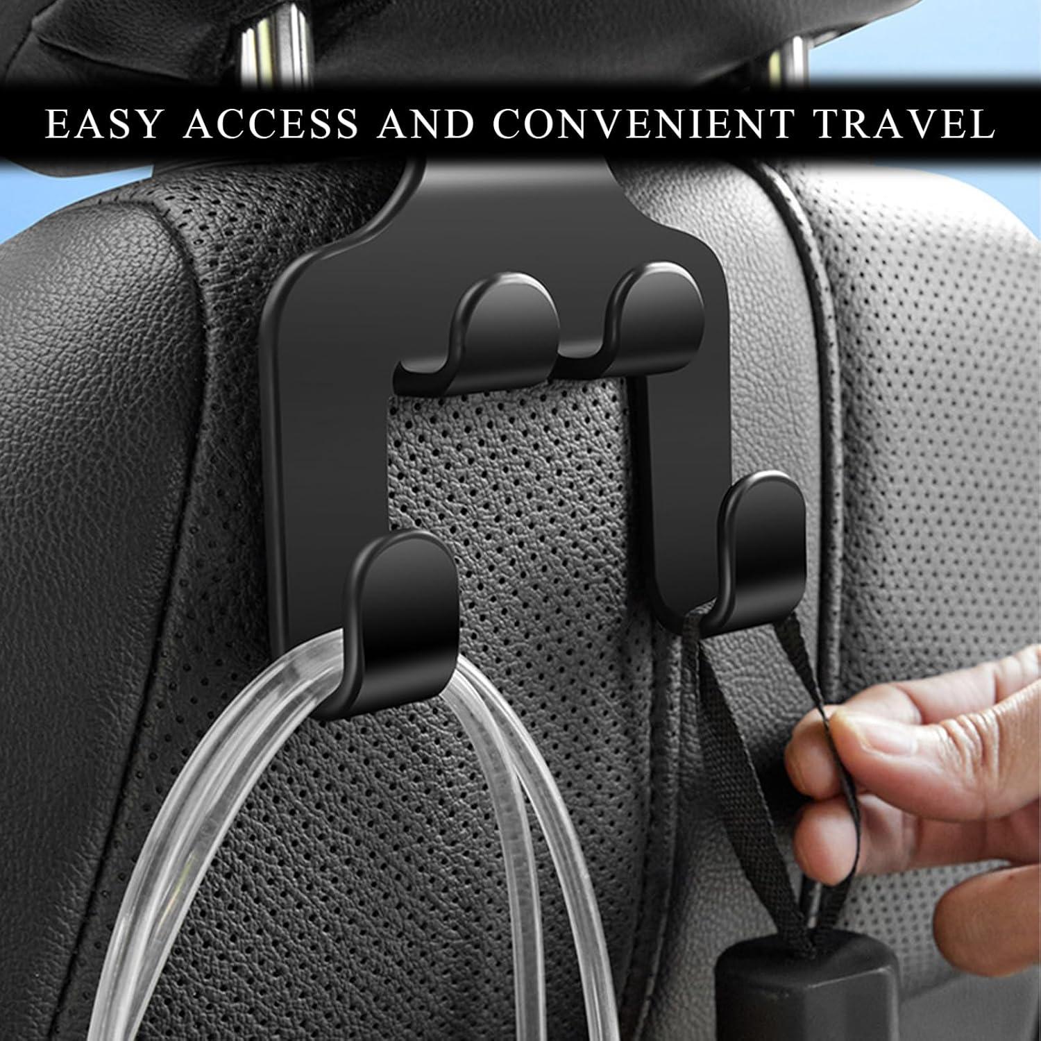 Ganchos para Reposacabezas de Coche MUQIDA - 2 Piezas, ABS