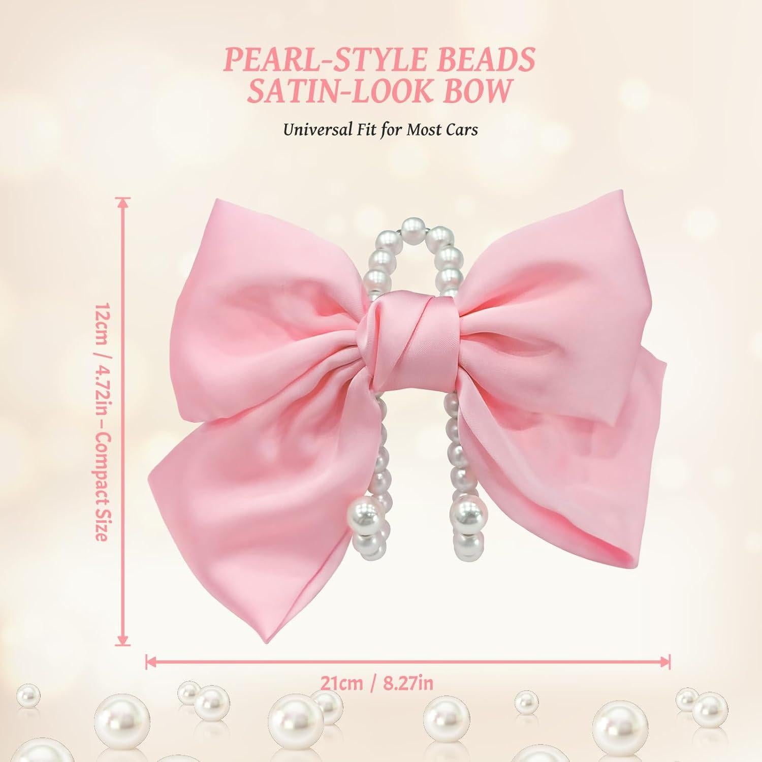 Gancho de Perla Rosa Linsdala para Reposacabezas de Coche - 2 Pcs