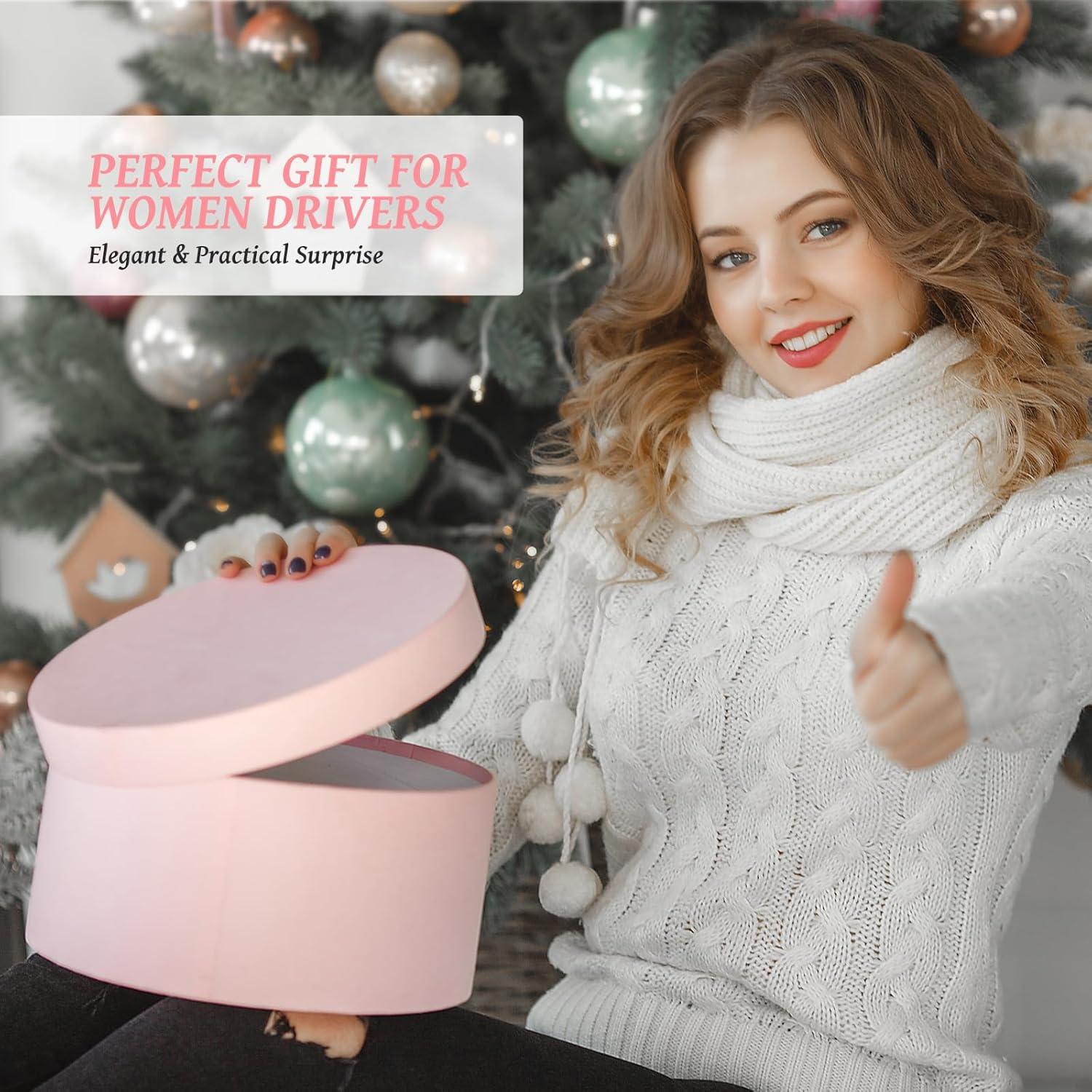 Gancho de Perla Rosa Linsdala para Reposacabezas de Coche - 2 Pcs