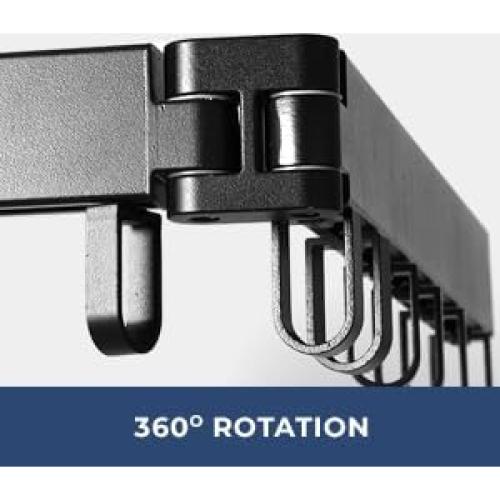 Perchero Plegable de Pared HappyHedz - 18 Ganchos, 90.72 kg