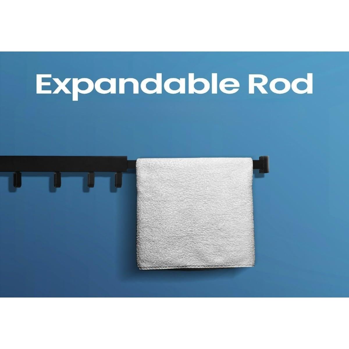 Perchero Plegable de Pared HappyHedz - 18 Ganchos, 90.72 kg