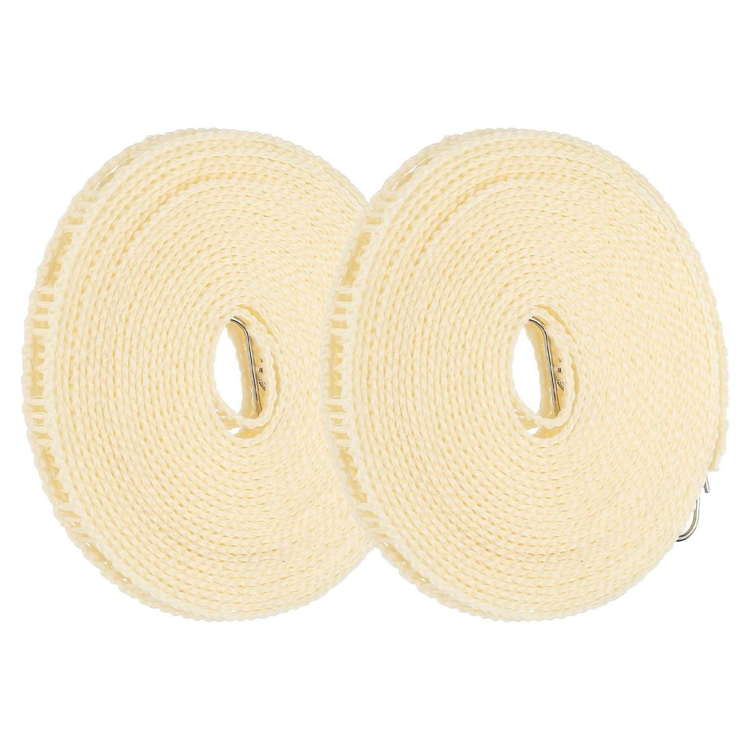 Cuerda de Ropa de Viaje uxcell 8m con Ganchos de Acero Inoxidable