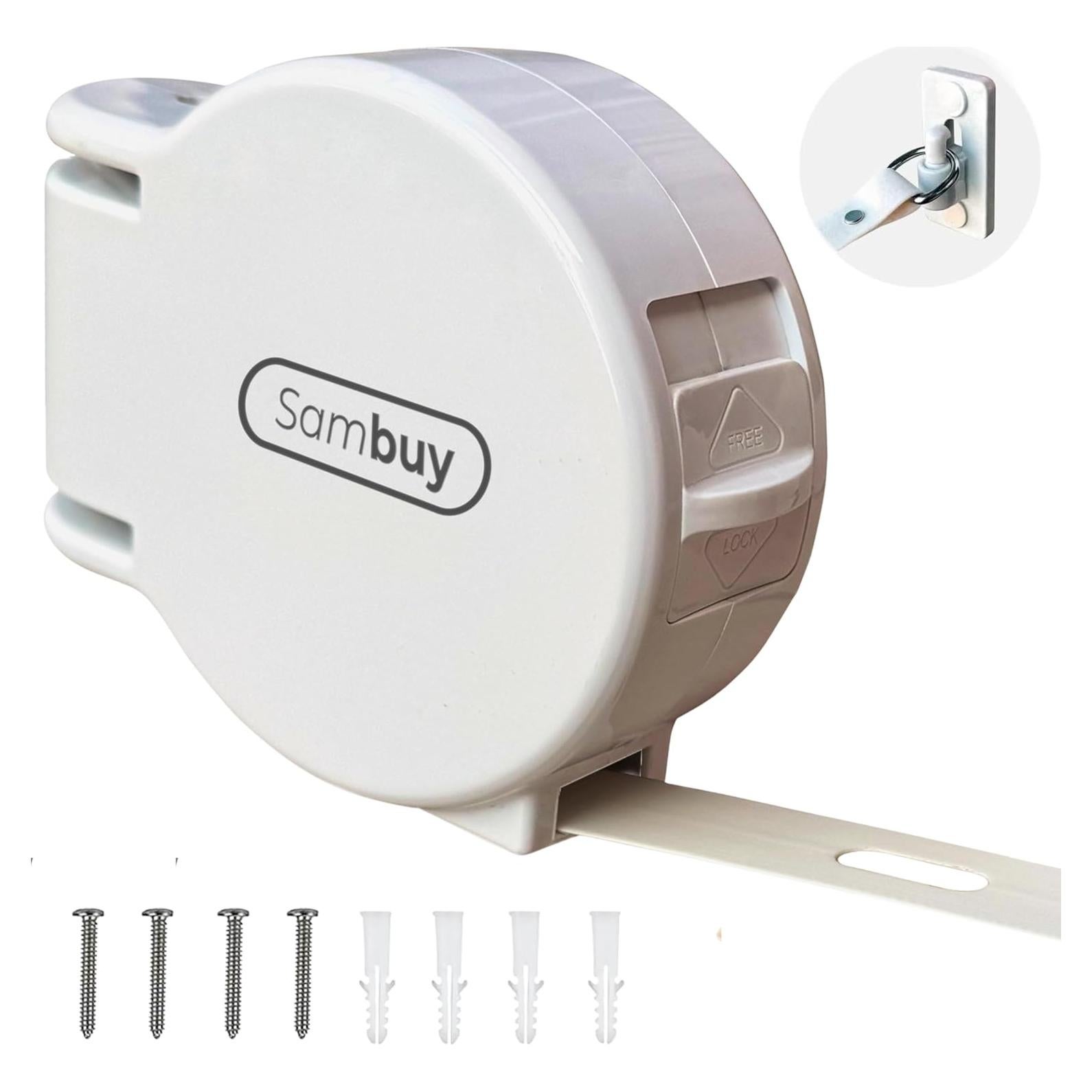 Cuerda Retráctil para Ropa Sambuy 4.2 m 25.4 kg Carga Pesada