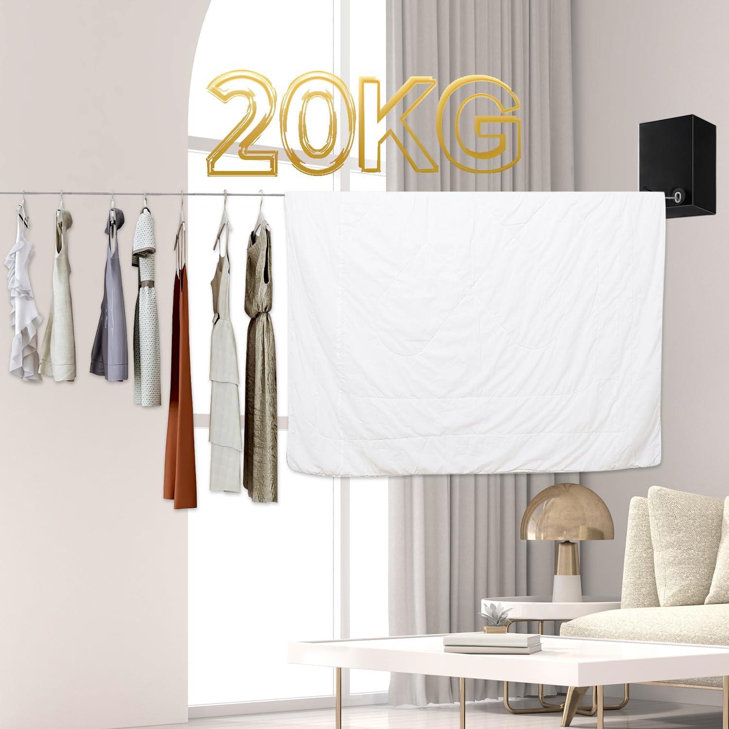 Línea de Ropa Retráctil SzGnays 4.19 m Alta Resistencia