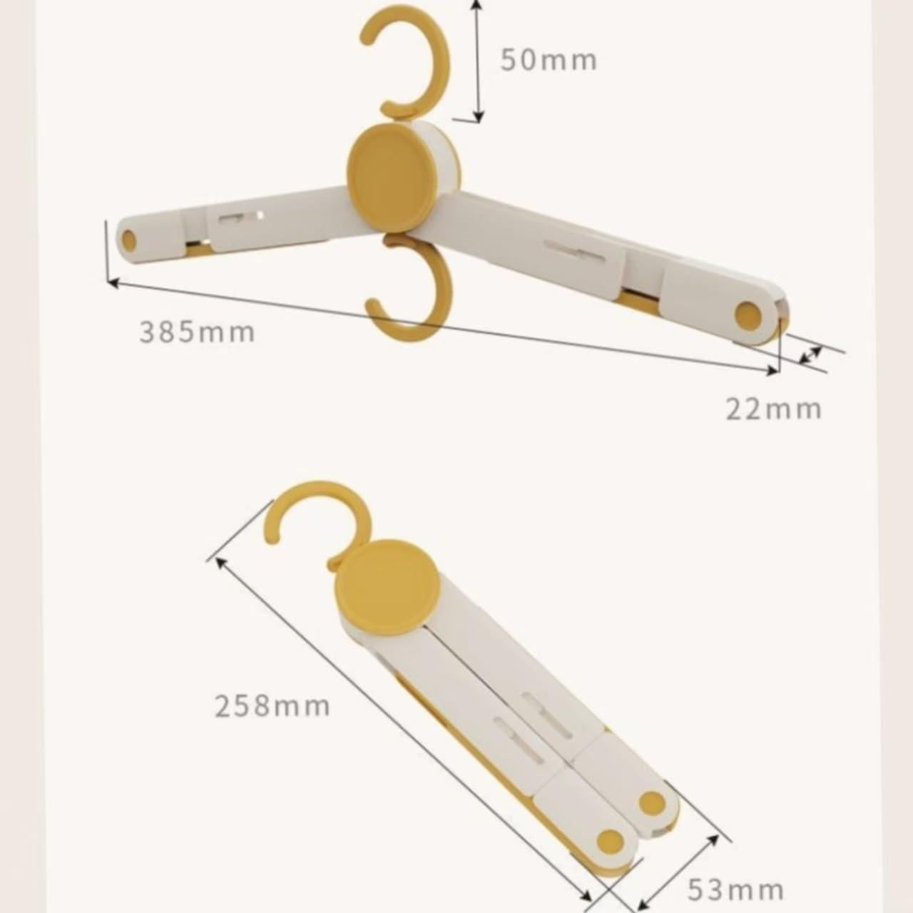 Perchas de Viaje Plegables YIMCABDG - 6 Perchas + Cuerda 10m