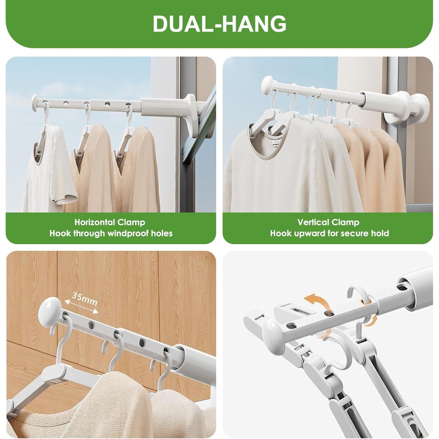 Soporte Plegable para Secar Ropa DOEGUAIY - Compacto y Ligero