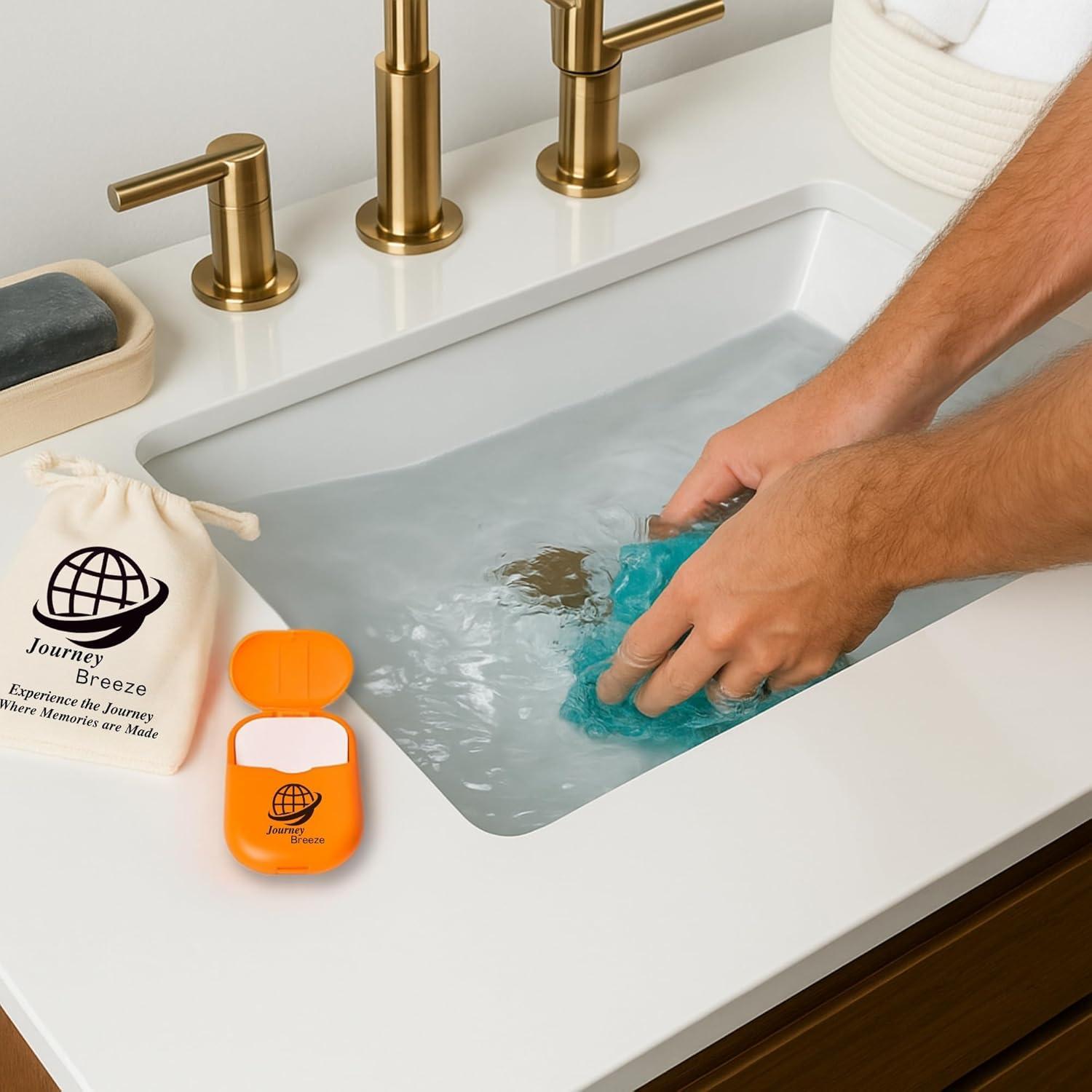 Kit de Lavandería de Viaje Journey Breeze - 50 Hojas Detergente