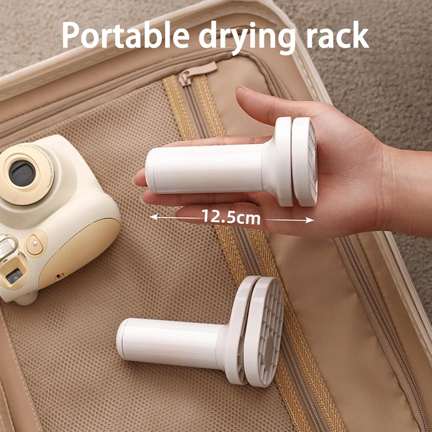 Tendedero de viaje QHLhomestead 2 Paquete Plegable Blanco