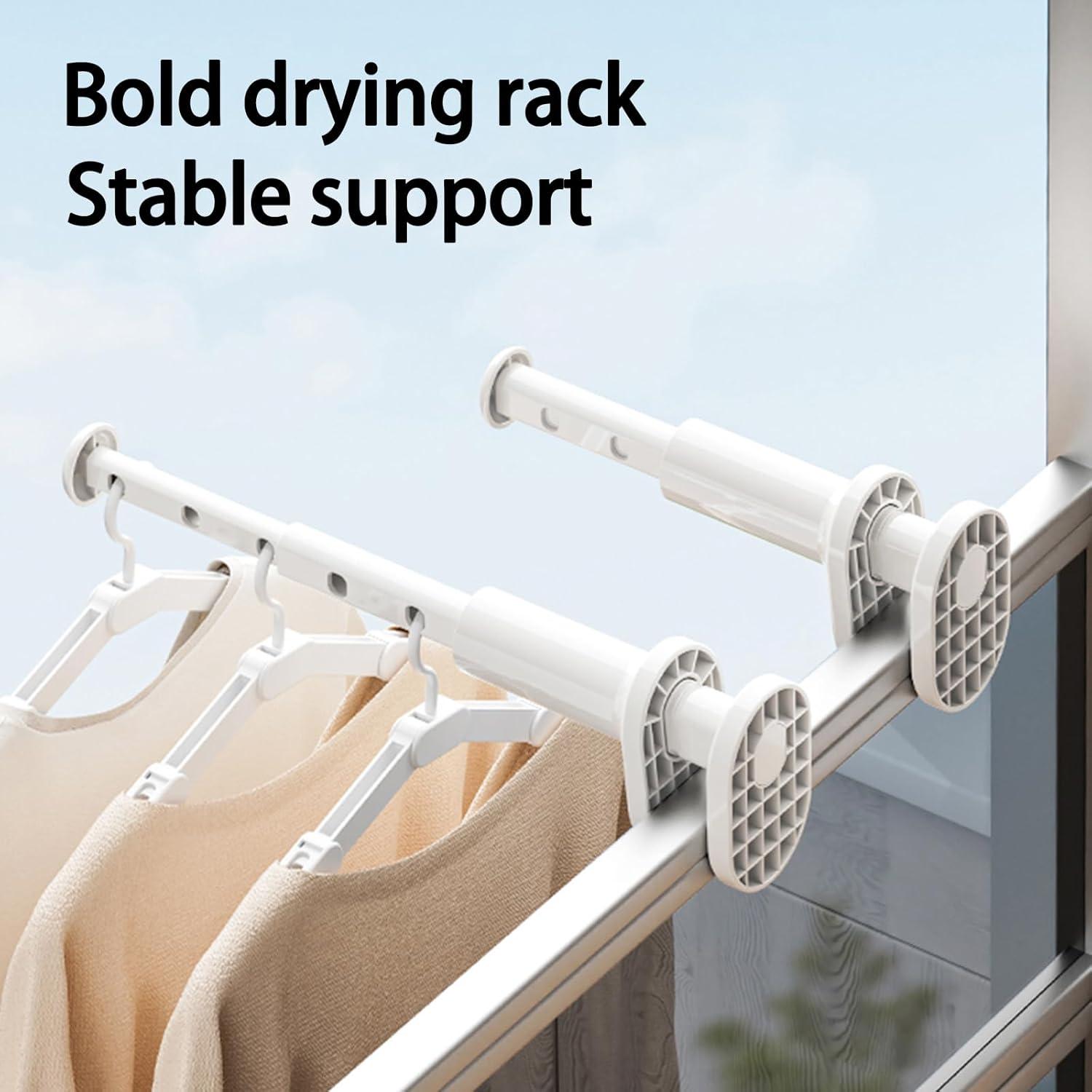 Tendedero de viaje QHLhomestead 2 Paquete Plegable Blanco