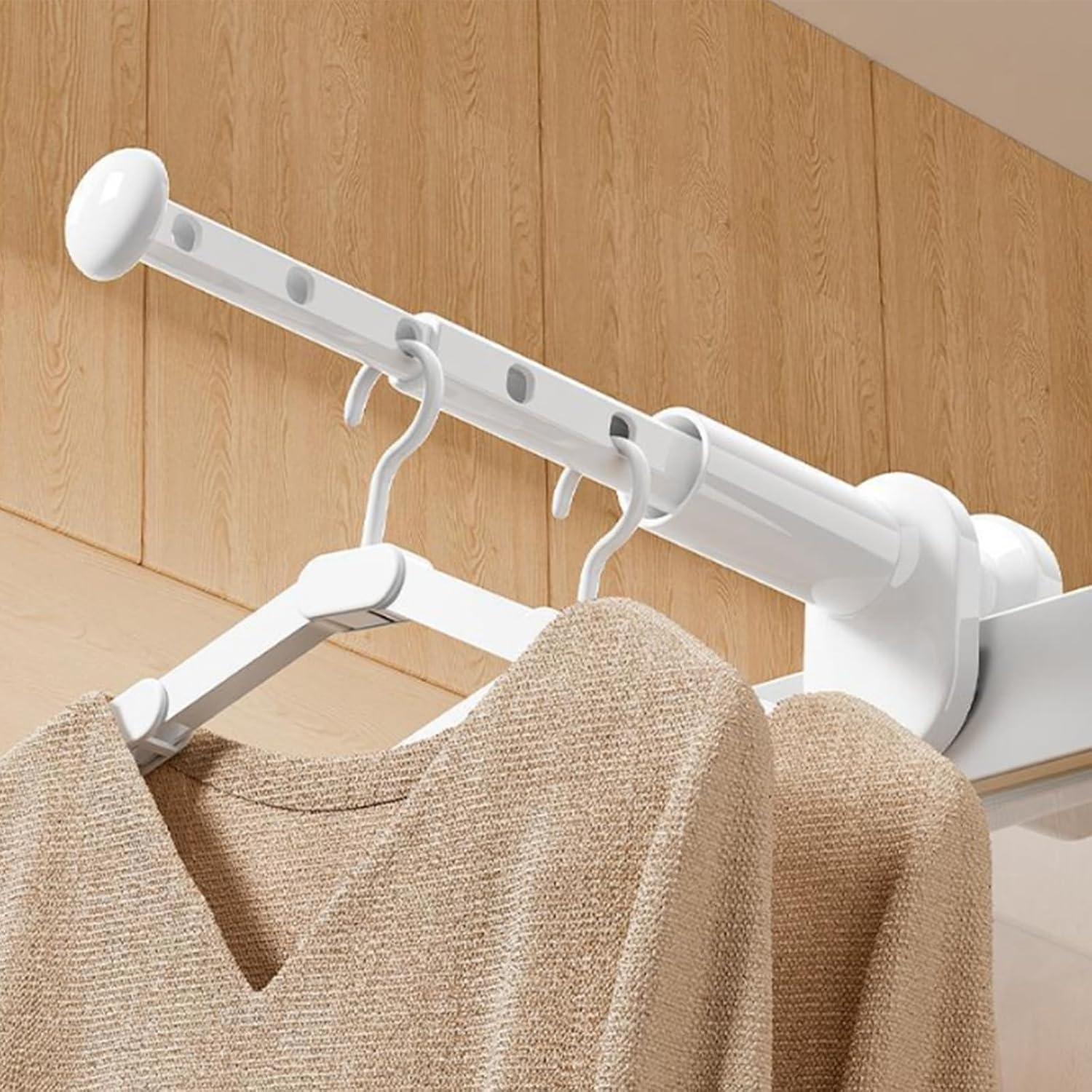 Tendedero de viaje QHLhomestead 2 Paquete Plegable Blanco