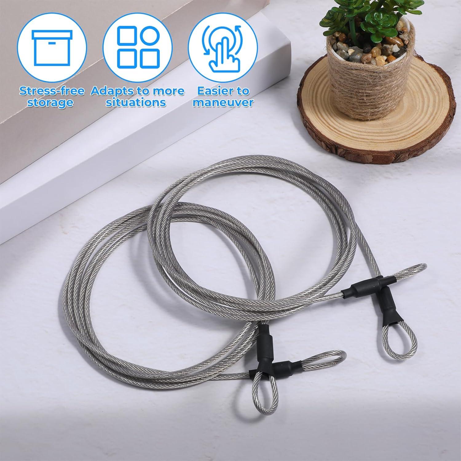 Cable de Seguridad de Acero Inoxidable Fyntave 3mm x 3m