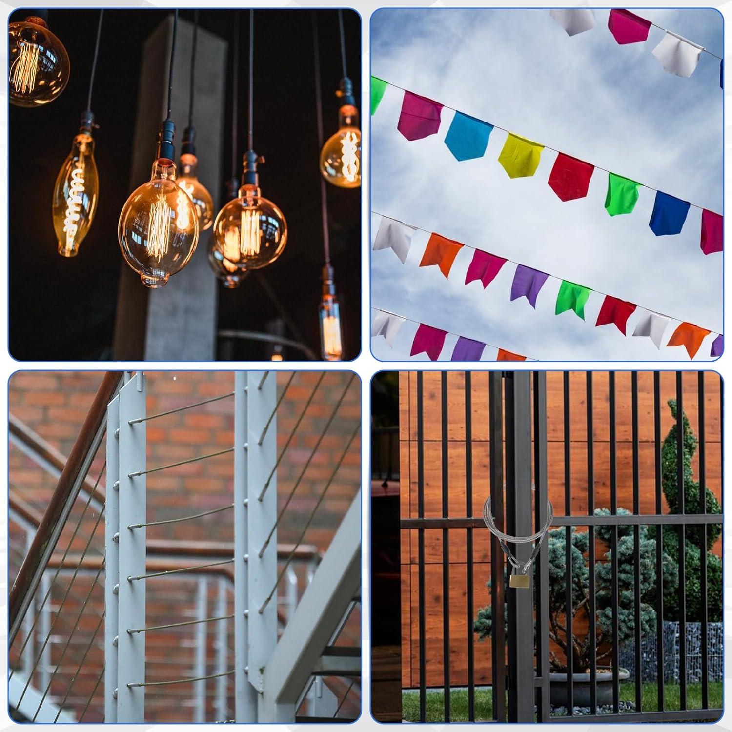 Cable de Seguridad de Acero Inoxidable Fyntave 3mm x 3m