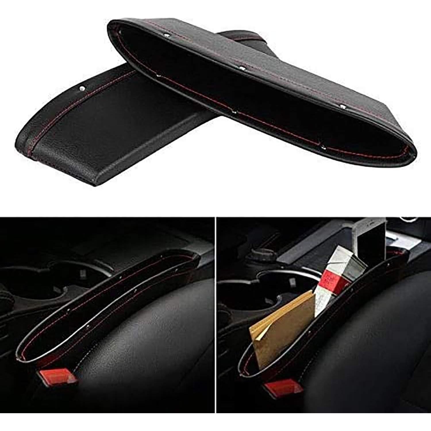 Organizador de Espacio entre Asientos de Auto Gle2016 - 2 Piezas Negro