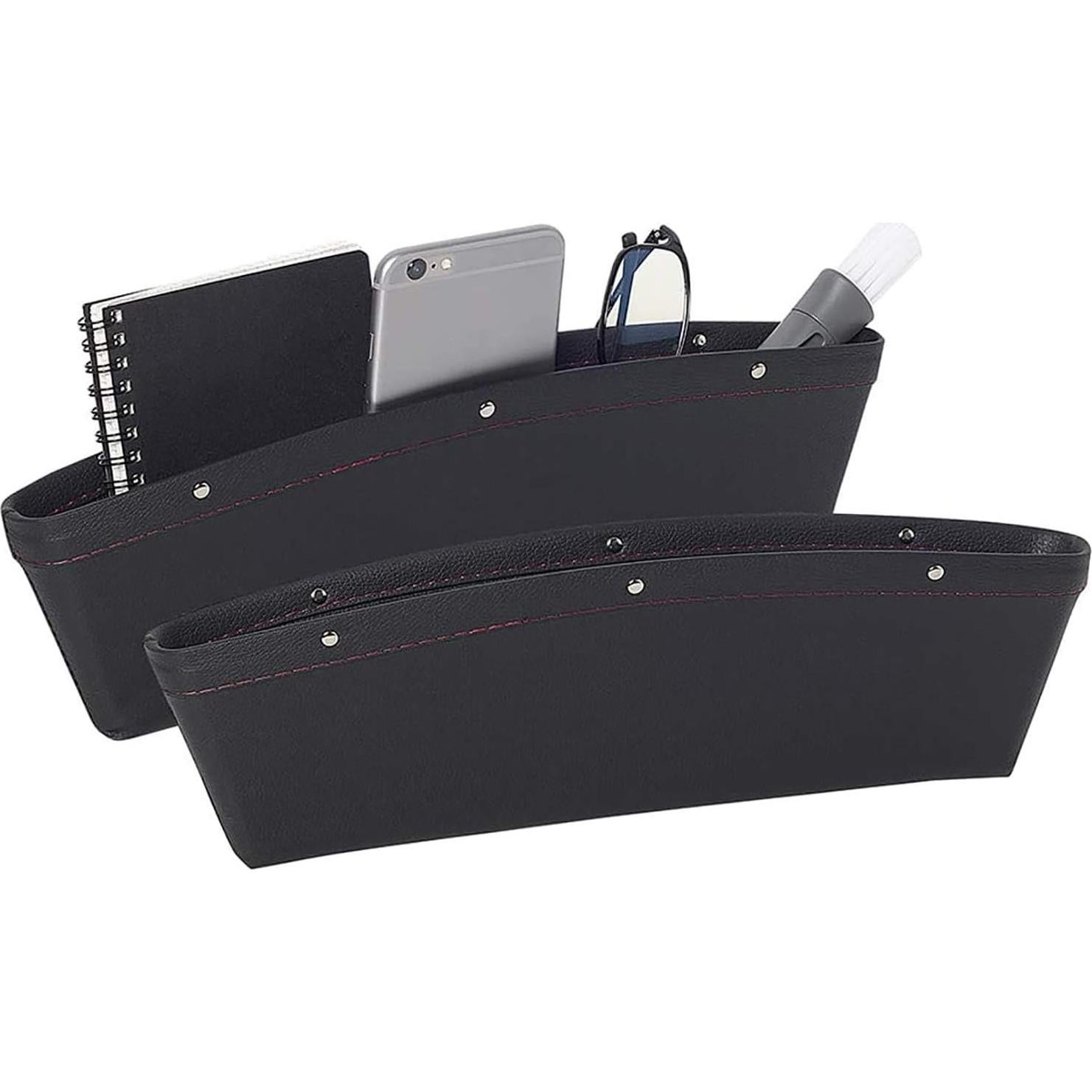 Organizador de Espacio entre Asientos de Auto Gle2016 - 2 Piezas Negro