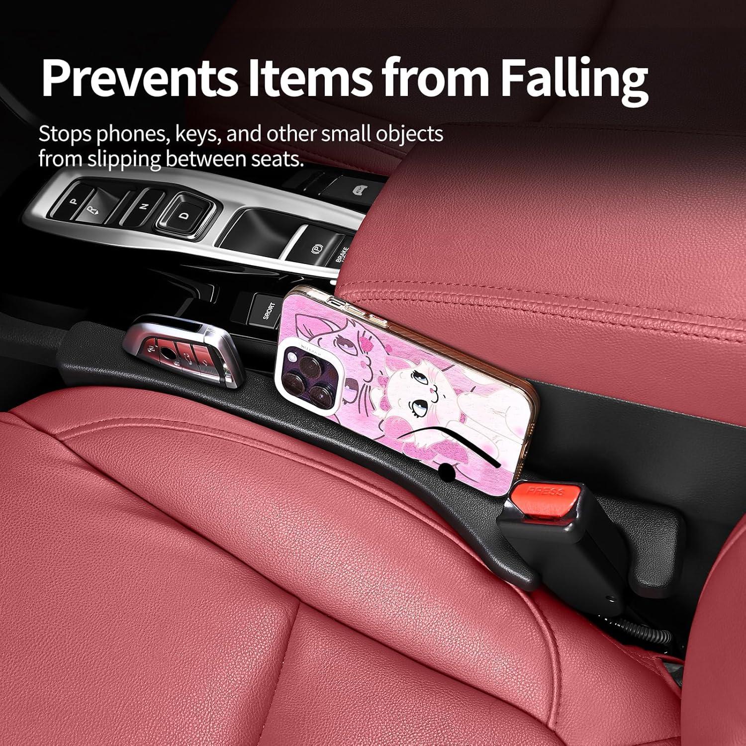 Relleno de Espacio entre Asientos de Coche NSNIBEIGE 2 Pcs