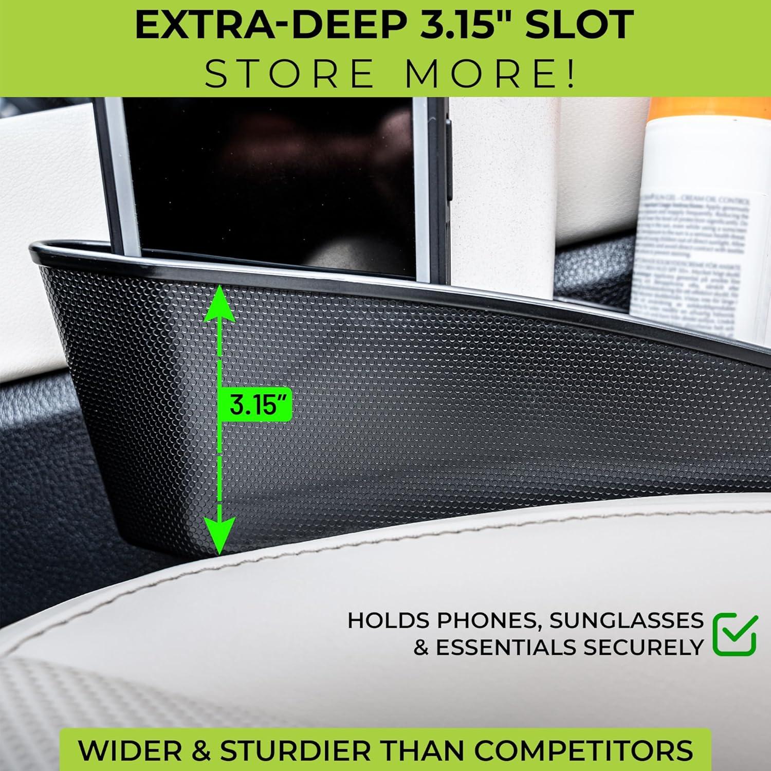 Organizador de Espacio entre Asientos ECOMORA - 2 Piezas con Cepillo