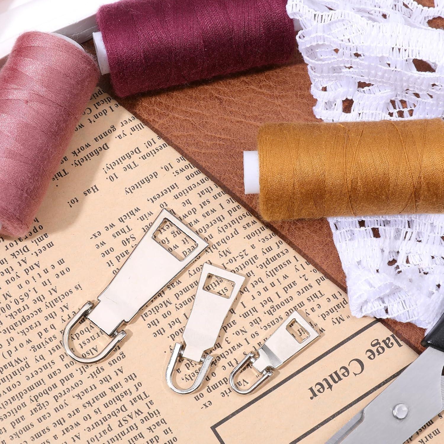 Kit de 3 Tiradores de Cremallera Metal Qulkws - Reparación Versátil