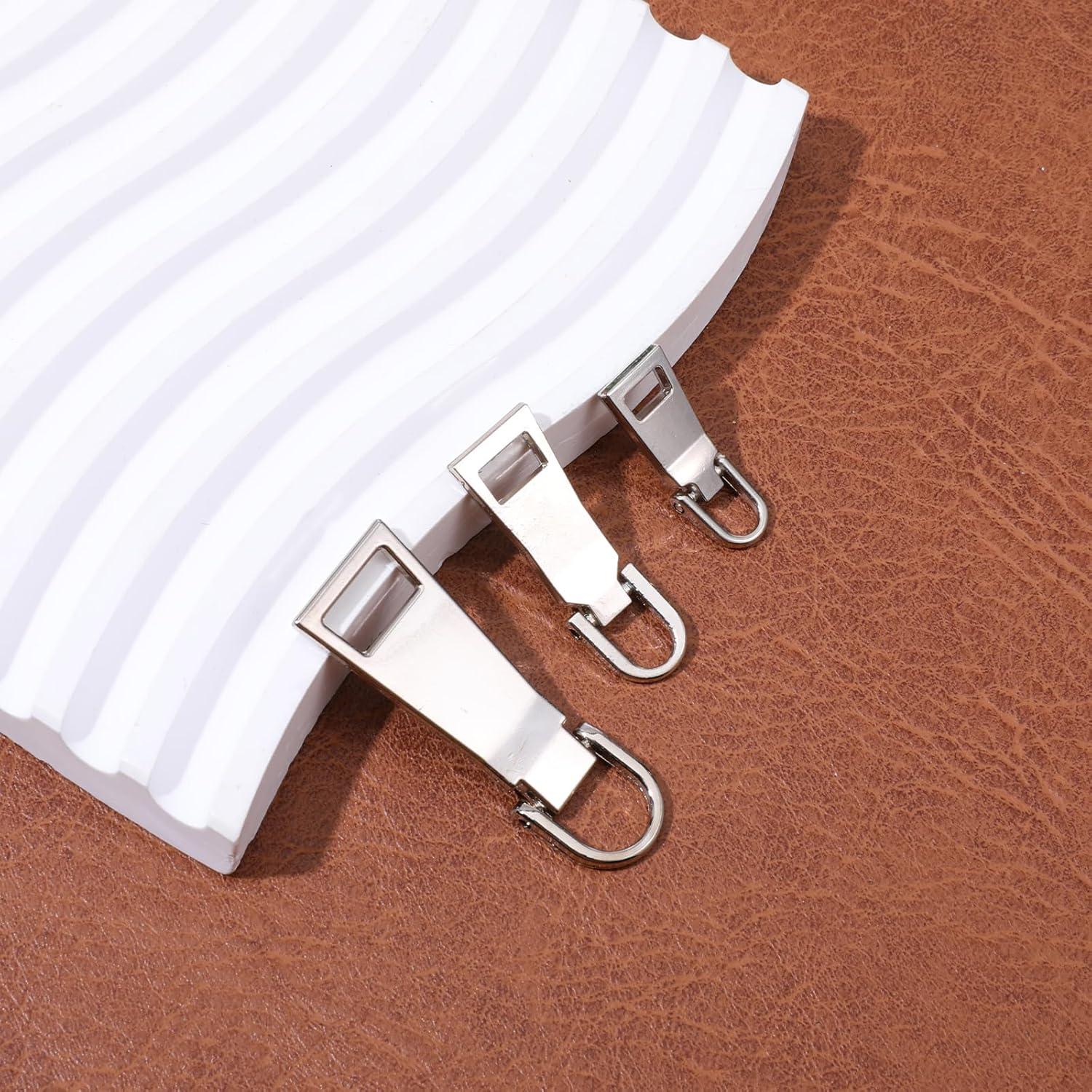 Kit de 3 Tiradores de Cremallera Metal Qulkws - Reparación Versátil