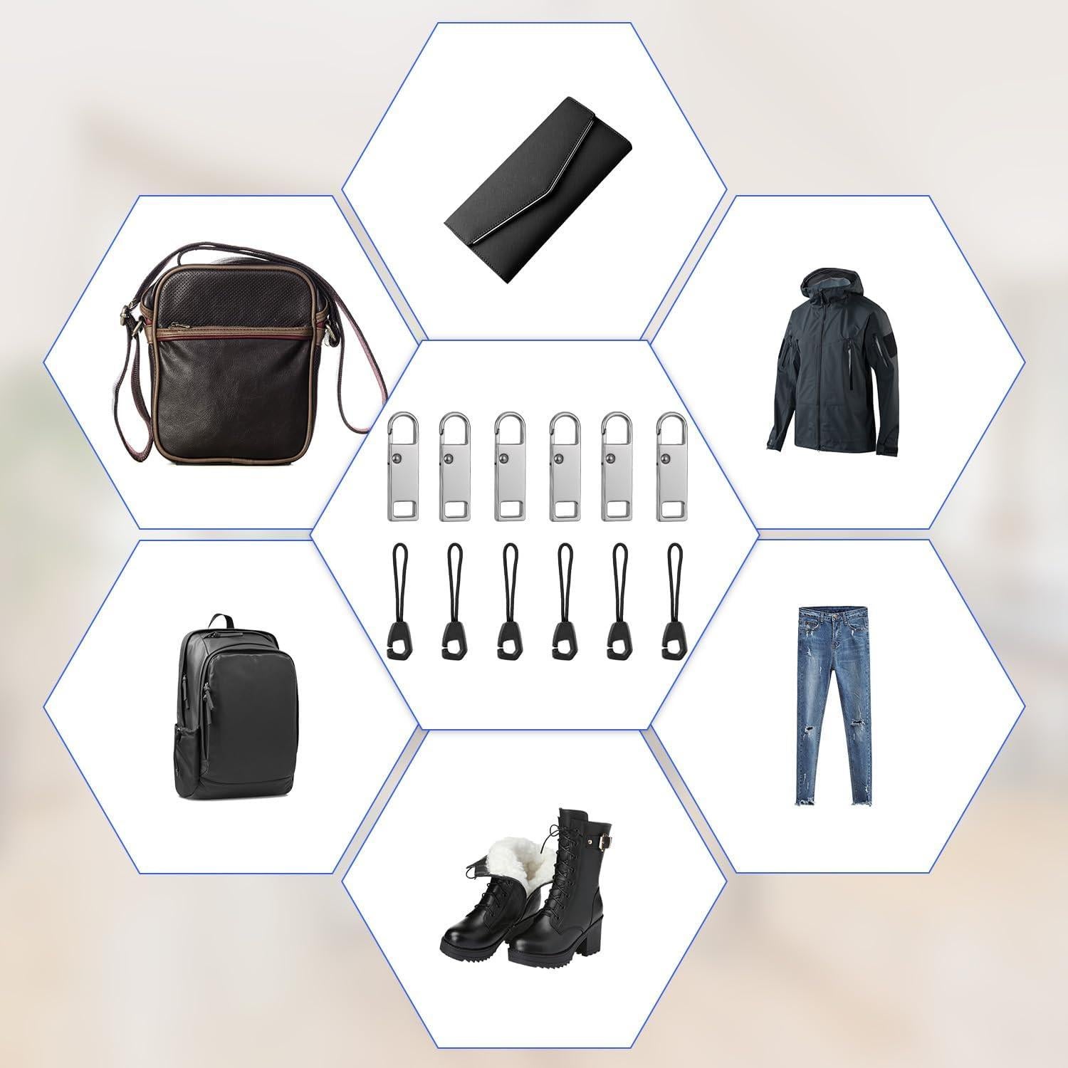 Kit de Reemplazo de Cremalleras 12 Piezas Lasuroa