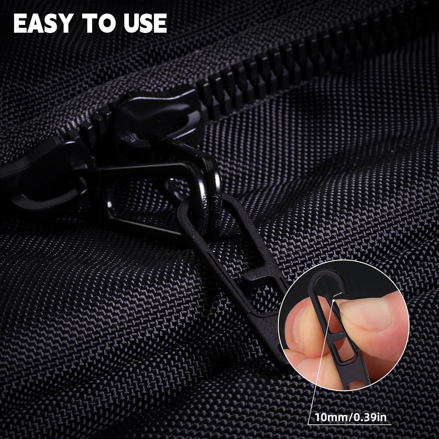 Juego de 2 Tiradores de Cremallera de Titanio Fortedgear - Negro