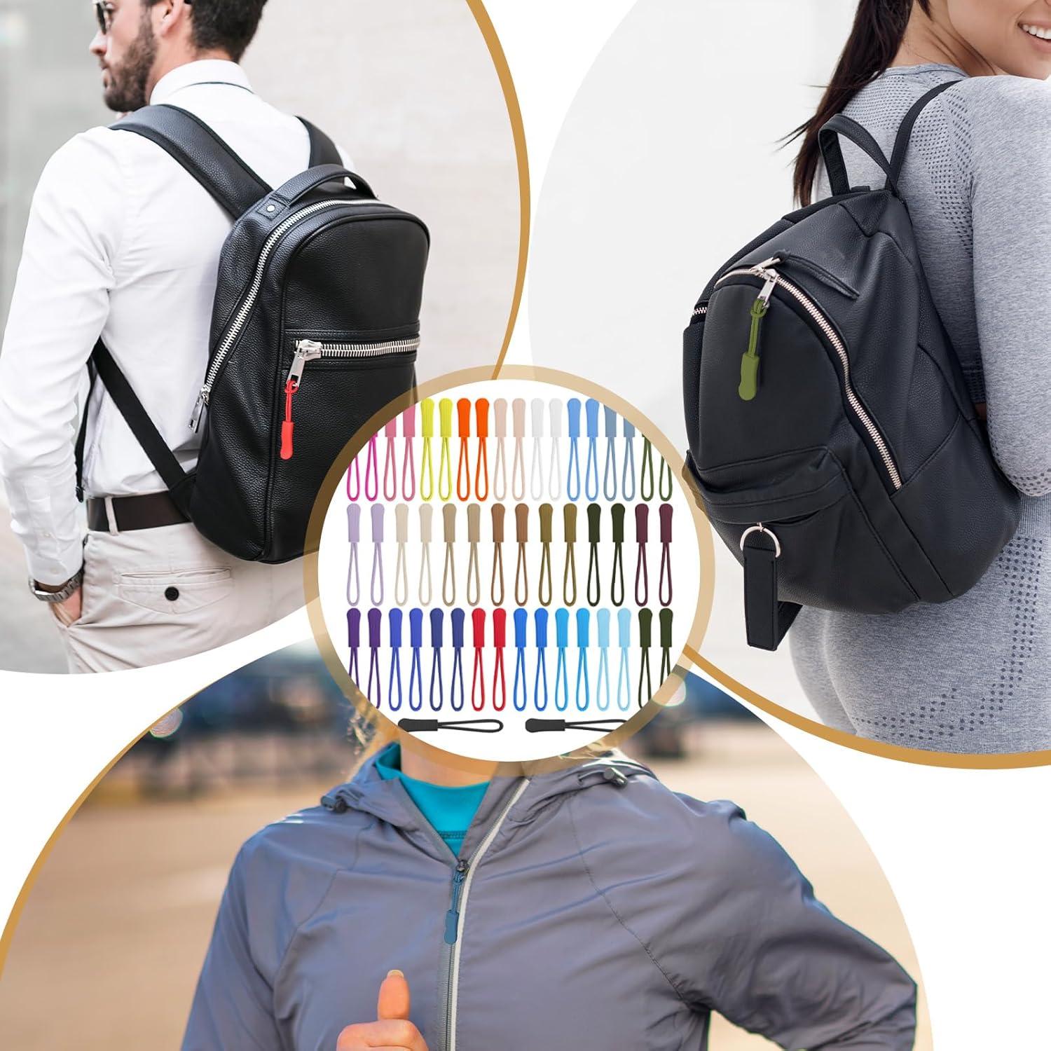 50 Tiradores de Cremallera Coloridos Xelsluthe 6.5cm Nylon