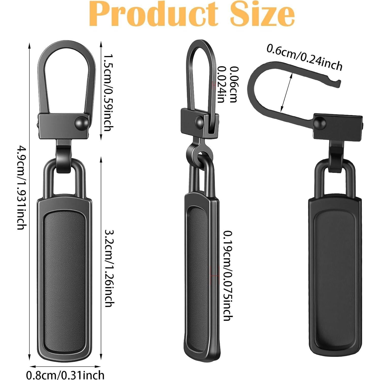 Kit de 15 Tiradores de Cremallera Universal XLIUAX - 5 Colores