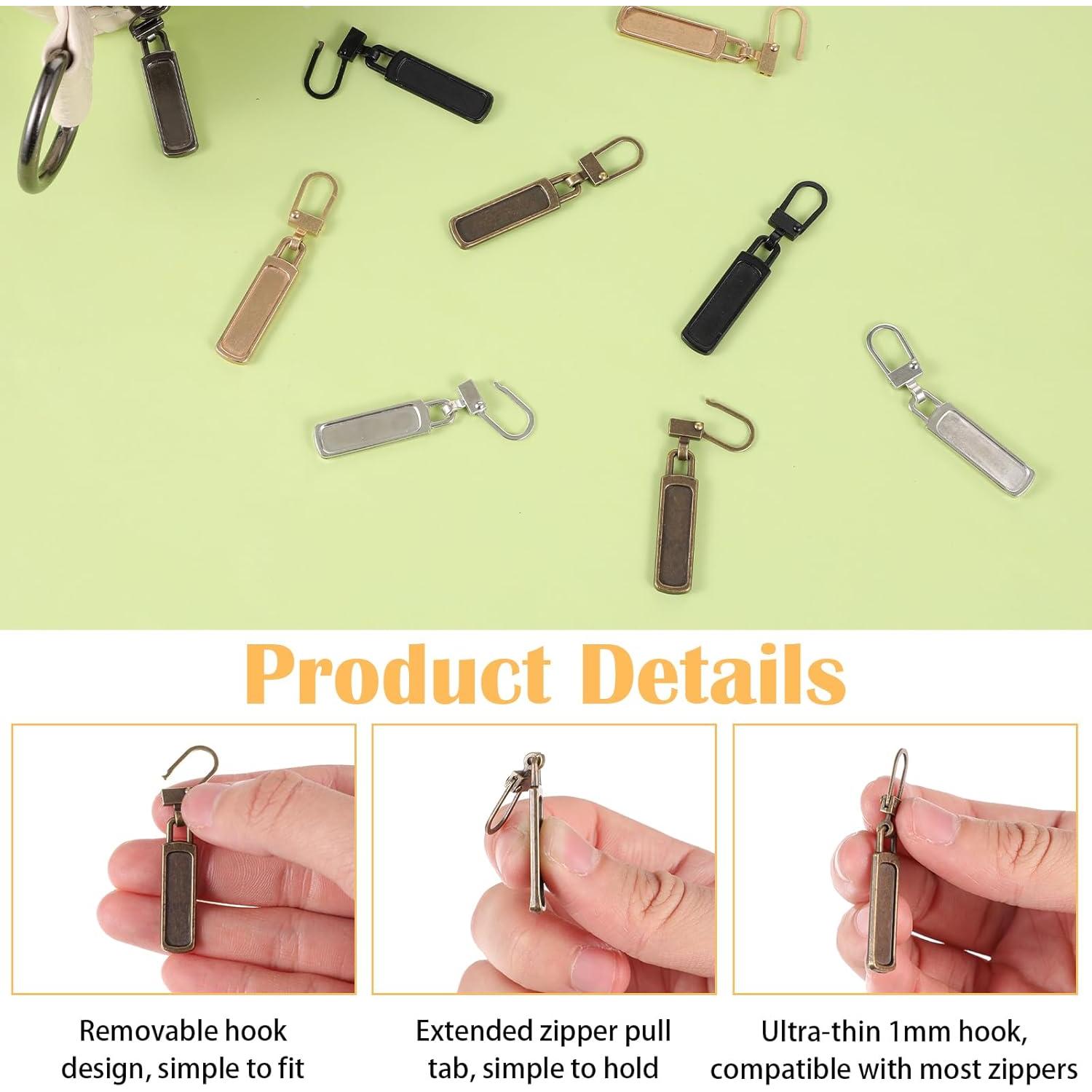 Kit de 15 Tiradores de Cremallera Universal XLIUAX - 5 Colores