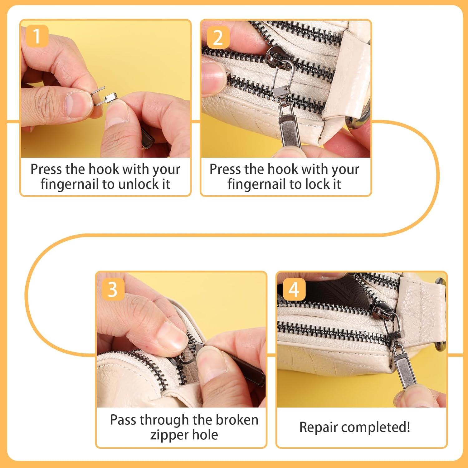 Kit de 15 Tiradores de Cremallera Universal XLIUAX - 5 Colores