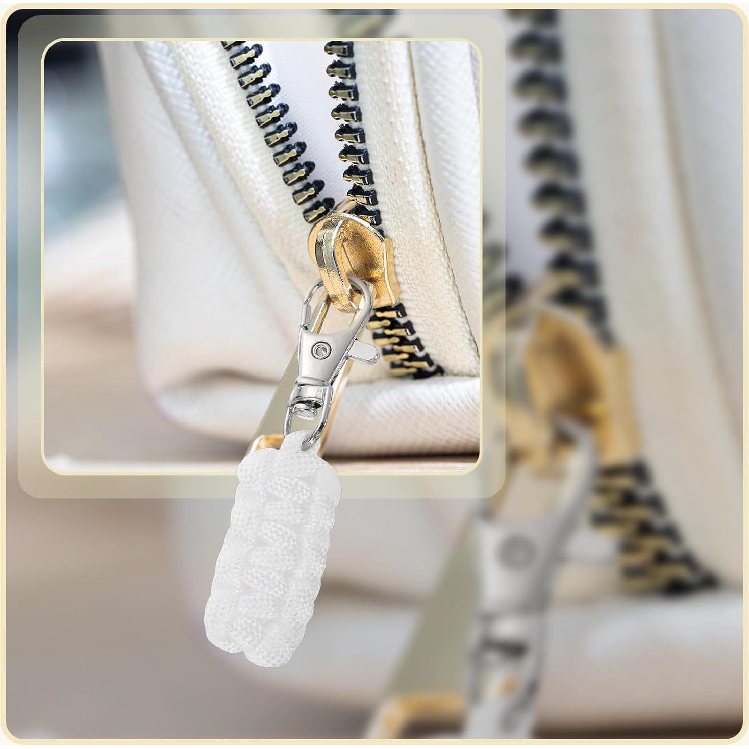 Tiradores de Cremallera Paracord YELARXI 80mm Rosa 6 Piezas