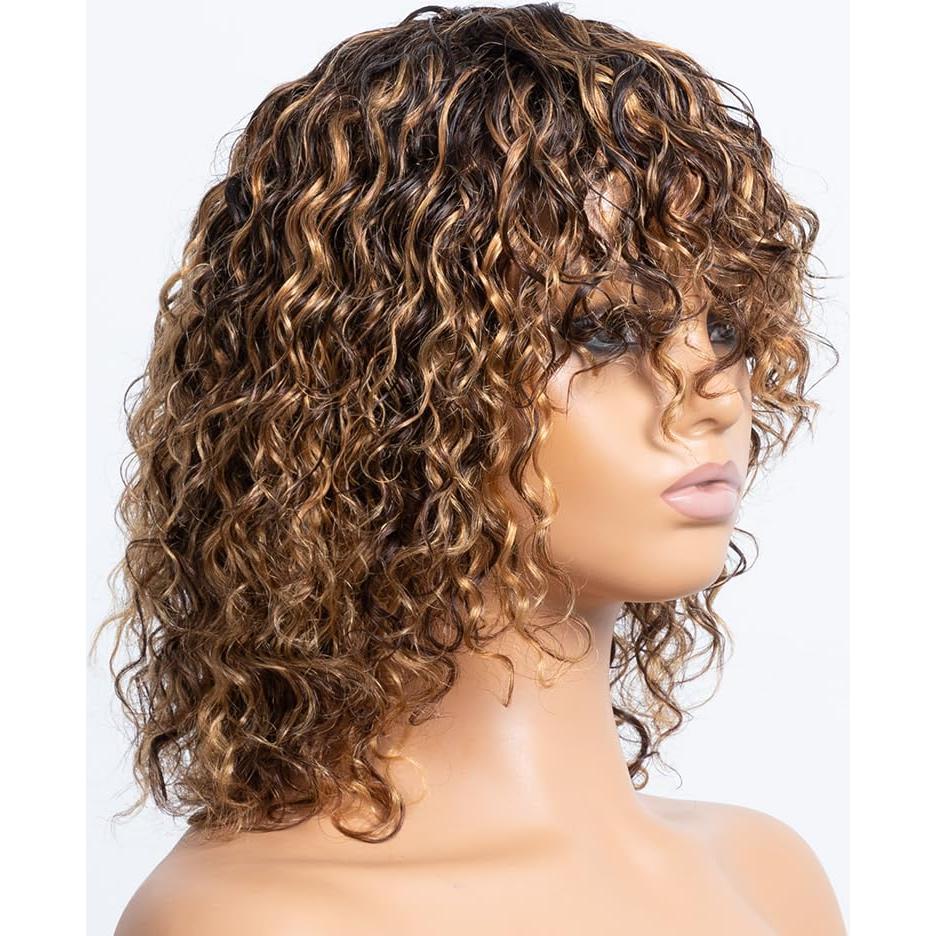 Peluca corta de ondas de agua OnePart 30 cm sin pegamento