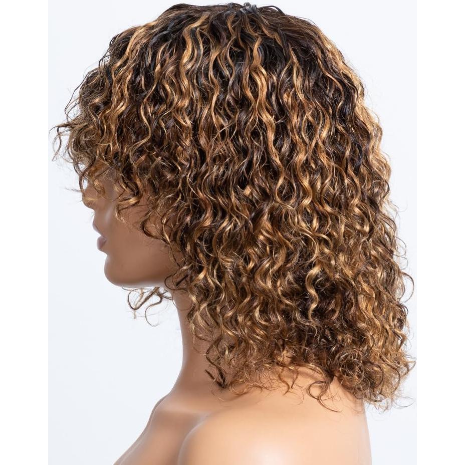 Peluca corta de ondas de agua OnePart 30 cm sin pegamento