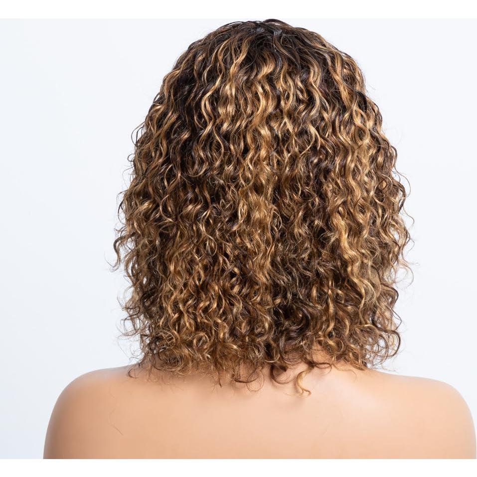 Peluca corta de ondas de agua OnePart 30 cm sin pegamento
