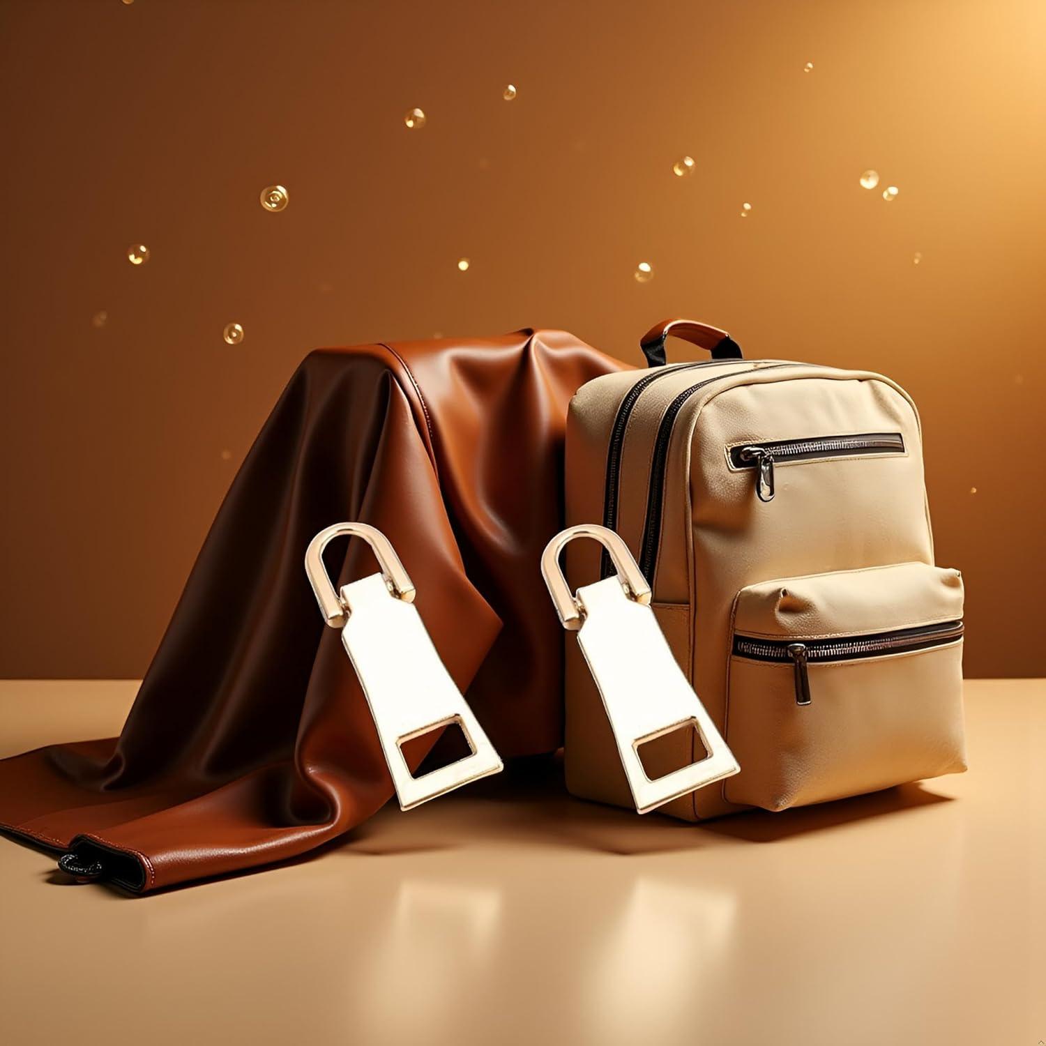 2 Piezas Tiradores de Cremallera Czhotg Oro para Reparación