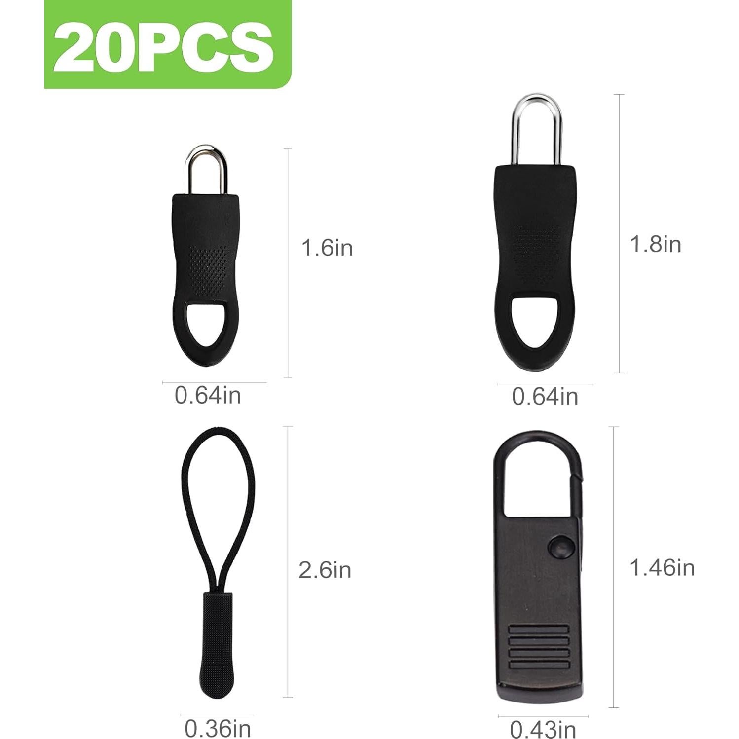 Kit de Reparación de Cremalleras Universal CeroDimo 20 Pcs