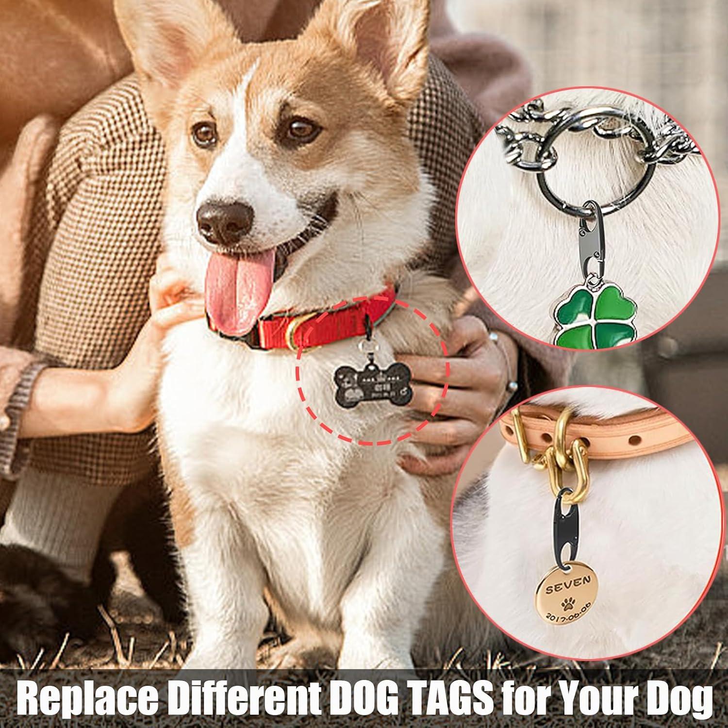 Tirador de Cremallera de Metal WOLAIYE - 6 Paquete Negro