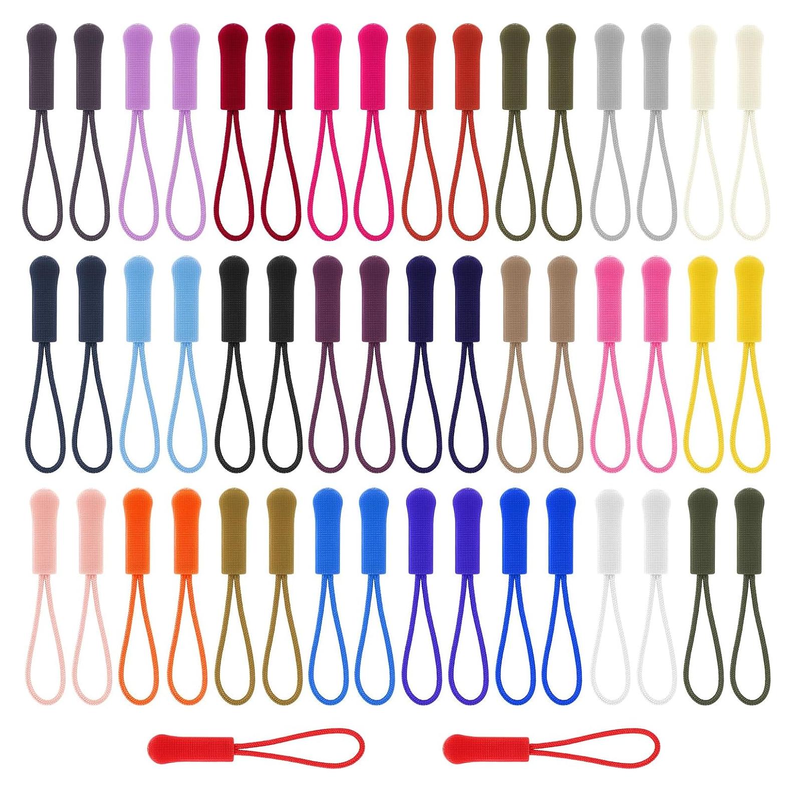 Kit de 50 Tiradores de Cremallera Multicolor Sorcristy 6.5cm