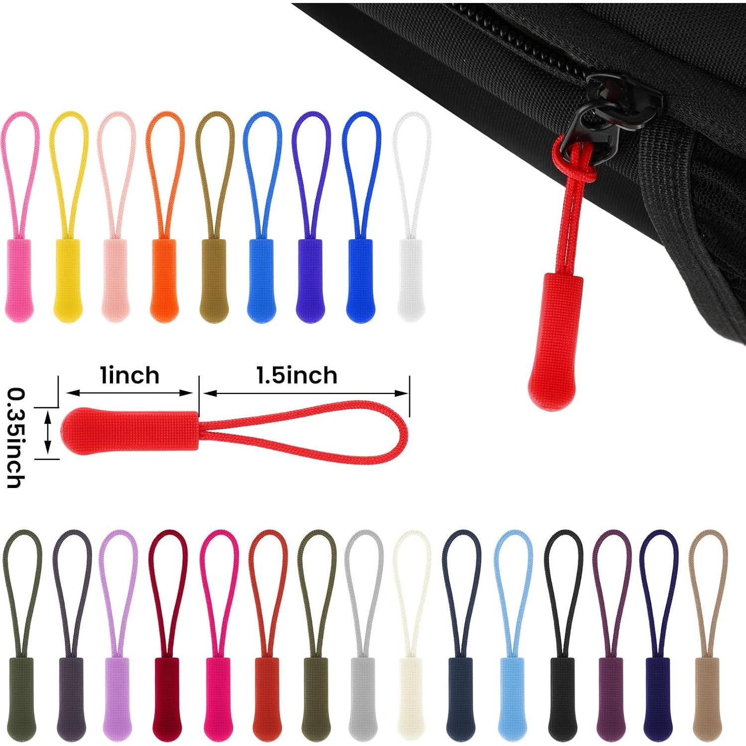 Kit de 50 Tiradores de Cremallera Multicolor Sorcristy 6.5cm