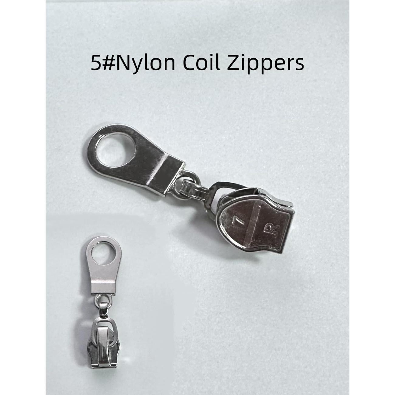 Set de 25 Tiradores de Metal Plateado Bepisof para Cremalleras #5