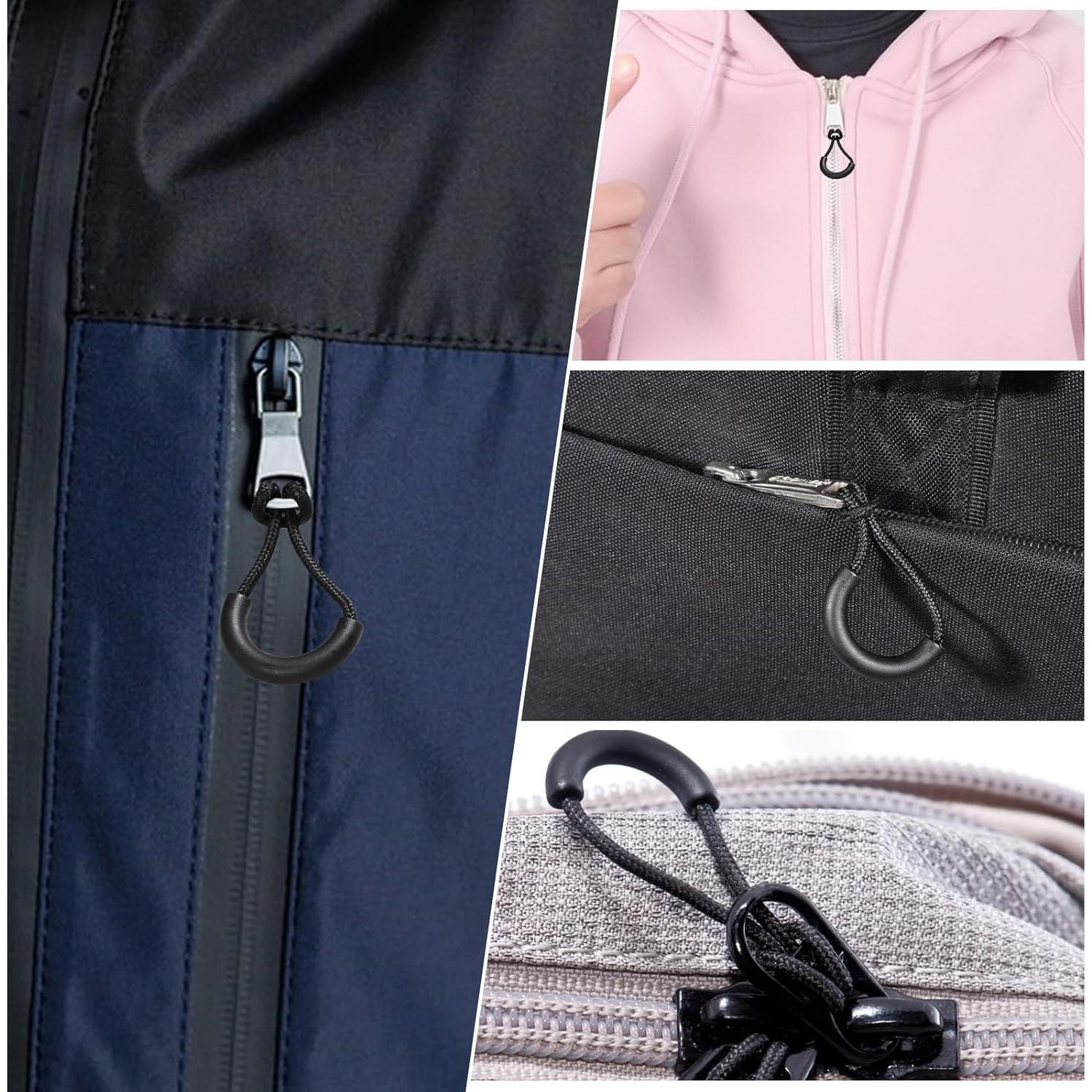 12 Tiradores de Cremallera de Nylon Alrhso en Forma de U