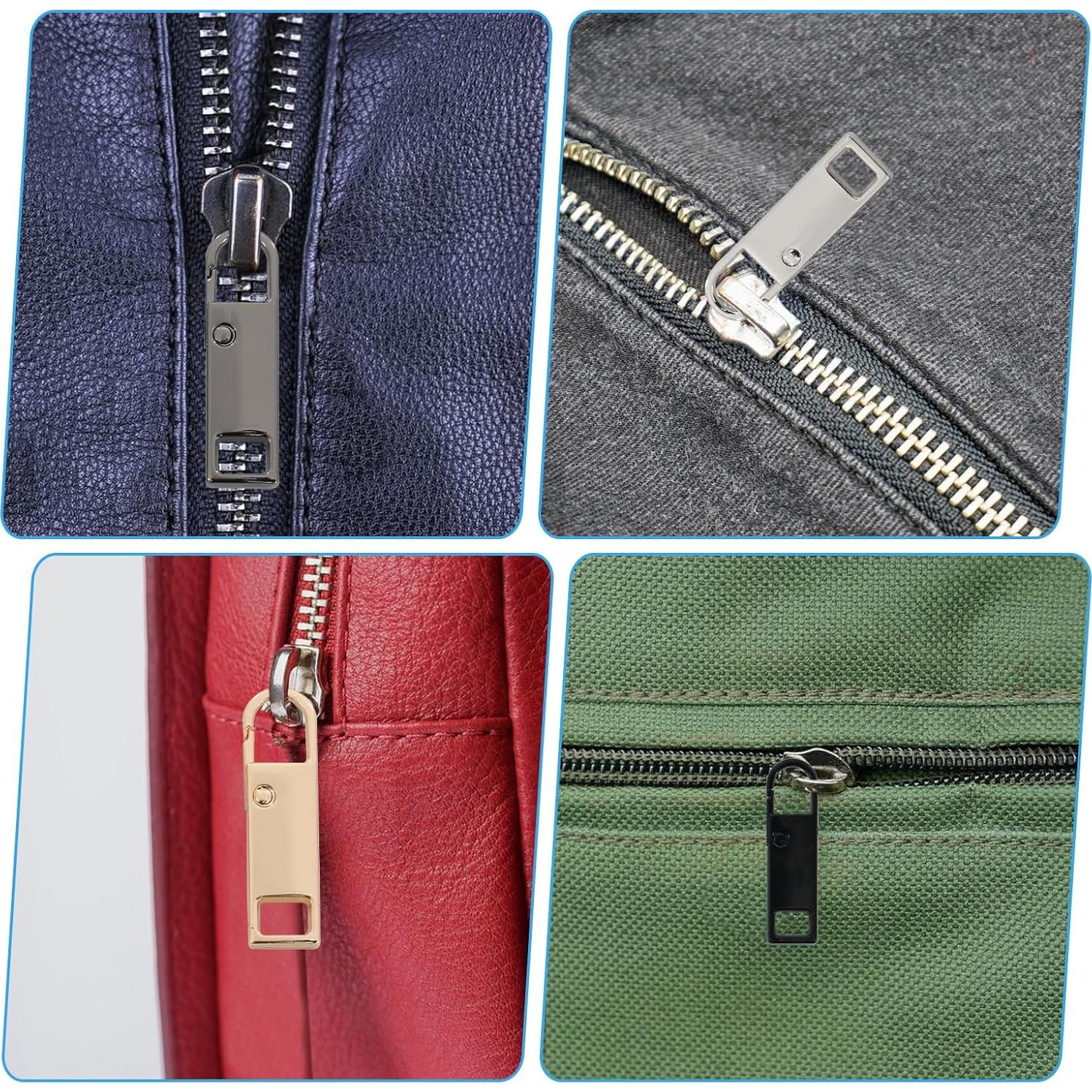 8 Tiradores de Cremallera Reemplazo Panthra con 100 Cuerdas