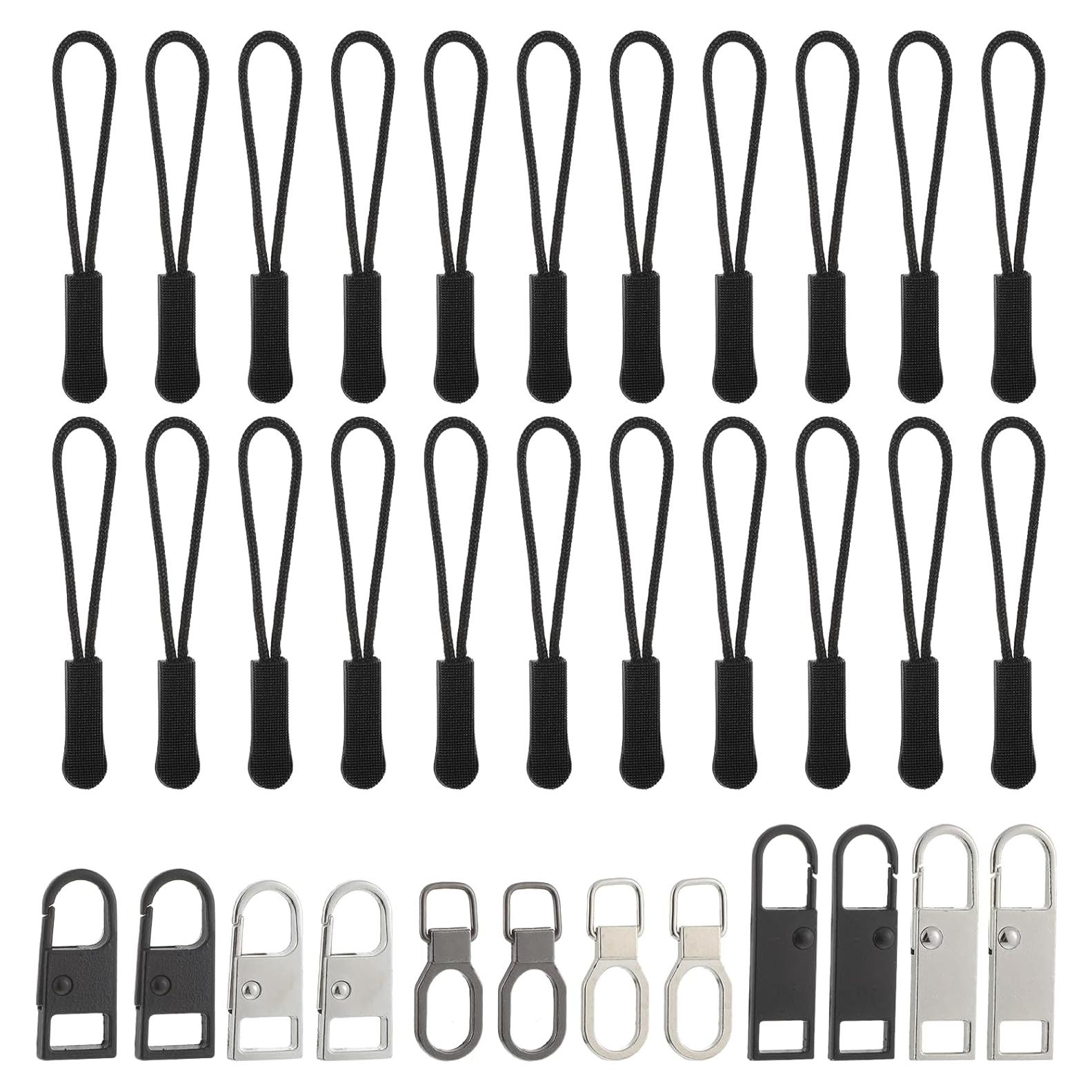 Kit de 32 Tiradores de Cremallera Universal QfwdfcTrenz - Metal y Plástico