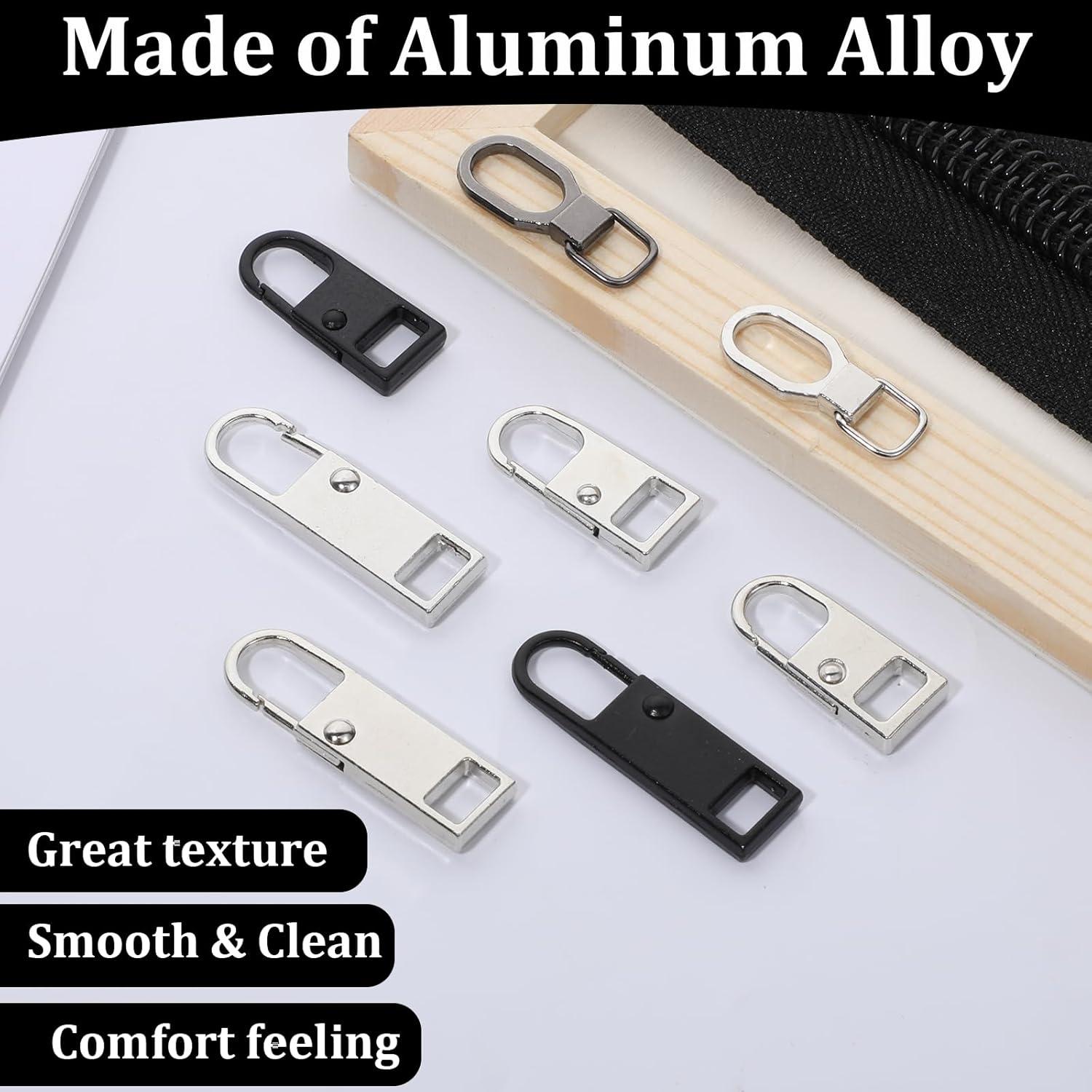 Kit de 32 Tiradores de Cremallera Universal QfwdfcTrenz - Metal y Plástico