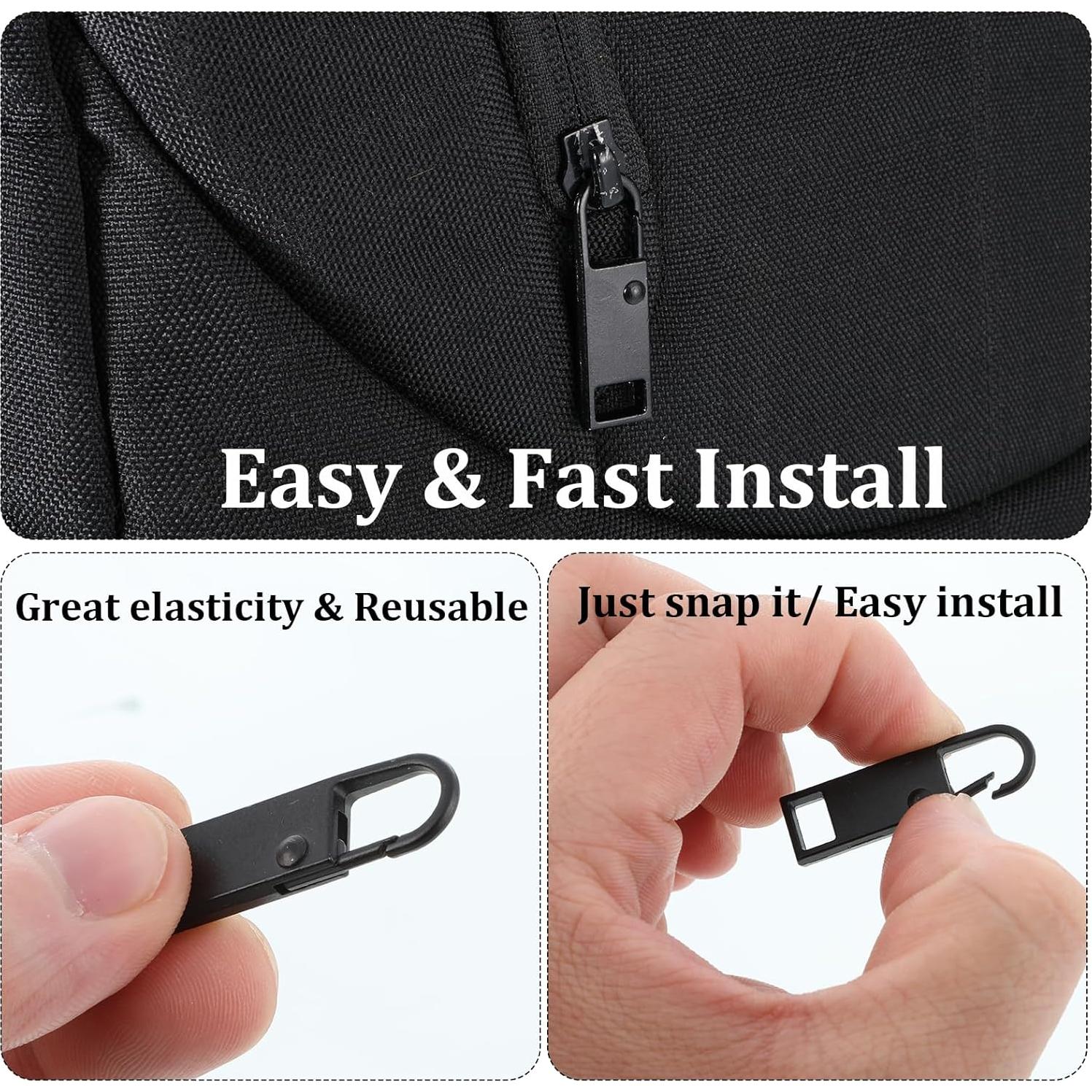 Kit de 32 Tiradores de Cremallera Universal QfwdfcTrenz - Metal y Plástico